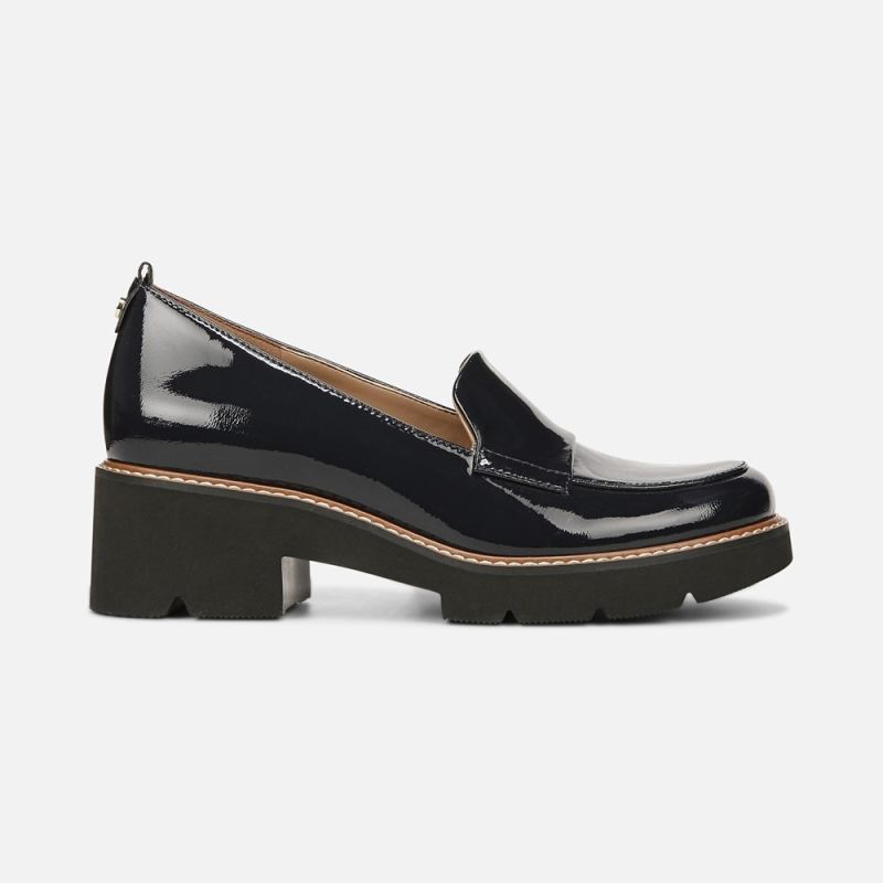 Naturalizer Women's Darry Lug Sole Loafer - French Navy Leather