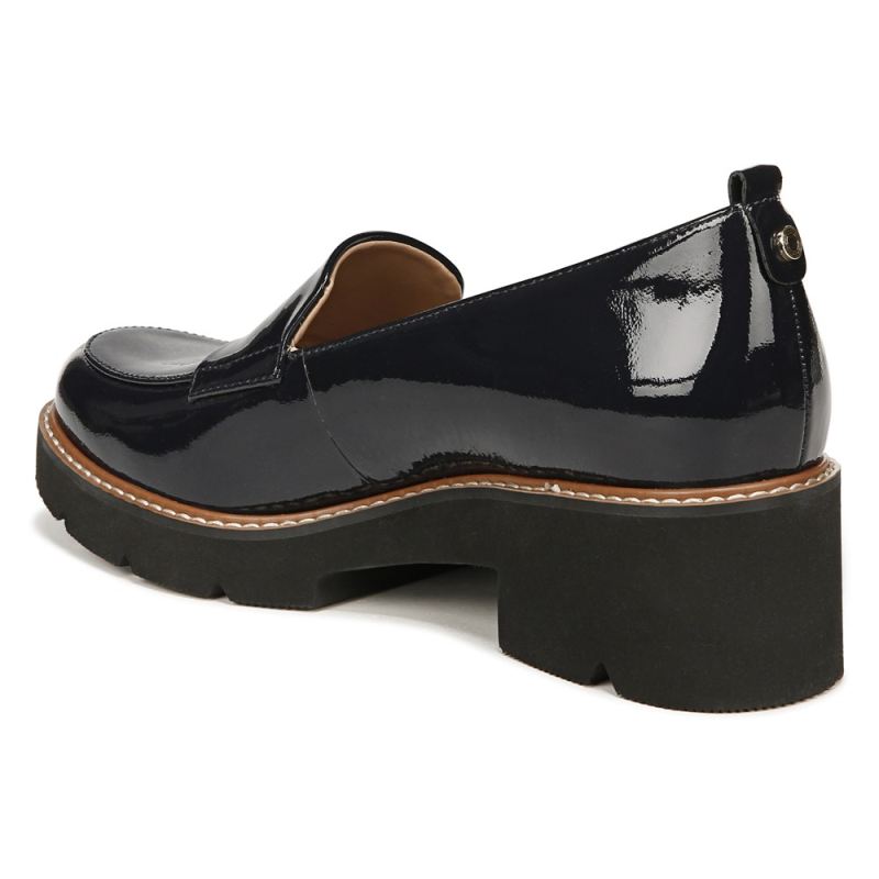Naturalizer Women's Darry Lug Sole Loafer - French Navy Leather