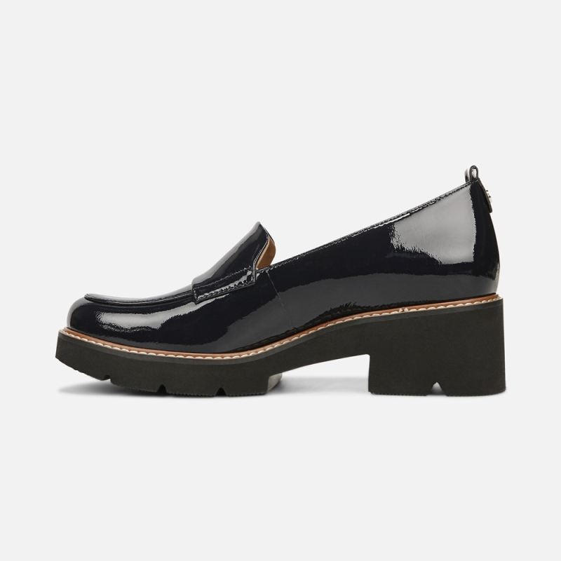 Naturalizer Women's Darry Lug Sole Loafer - French Navy Leather
