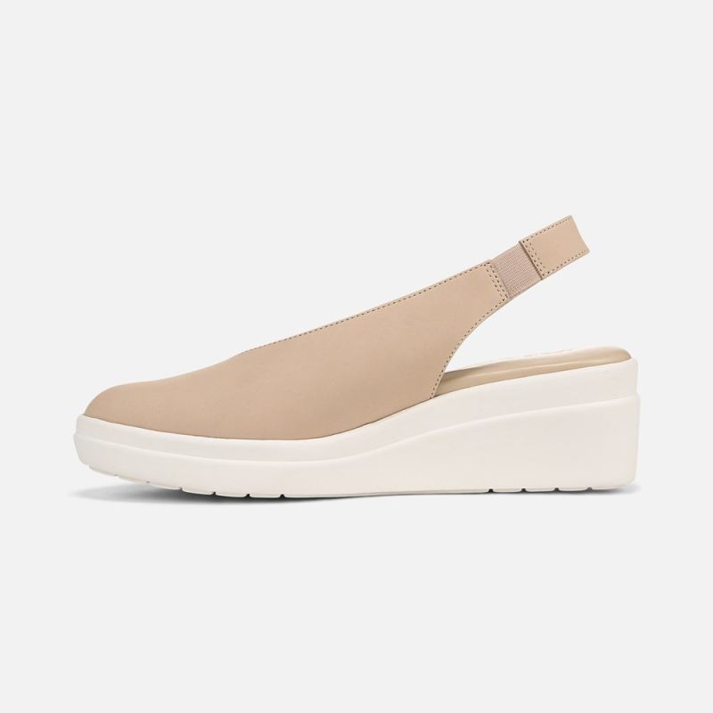 Naturalizer Women's Sutton Slingback Wedge - Coastal Tan Nubuck