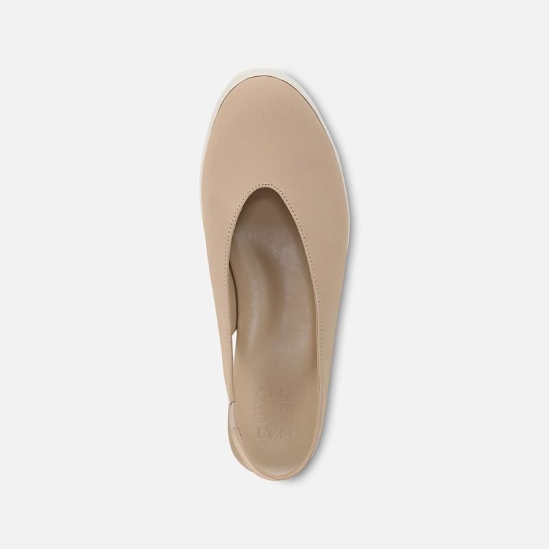 Naturalizer Women's Sutton Slingback Wedge - Coastal Tan Nubuck