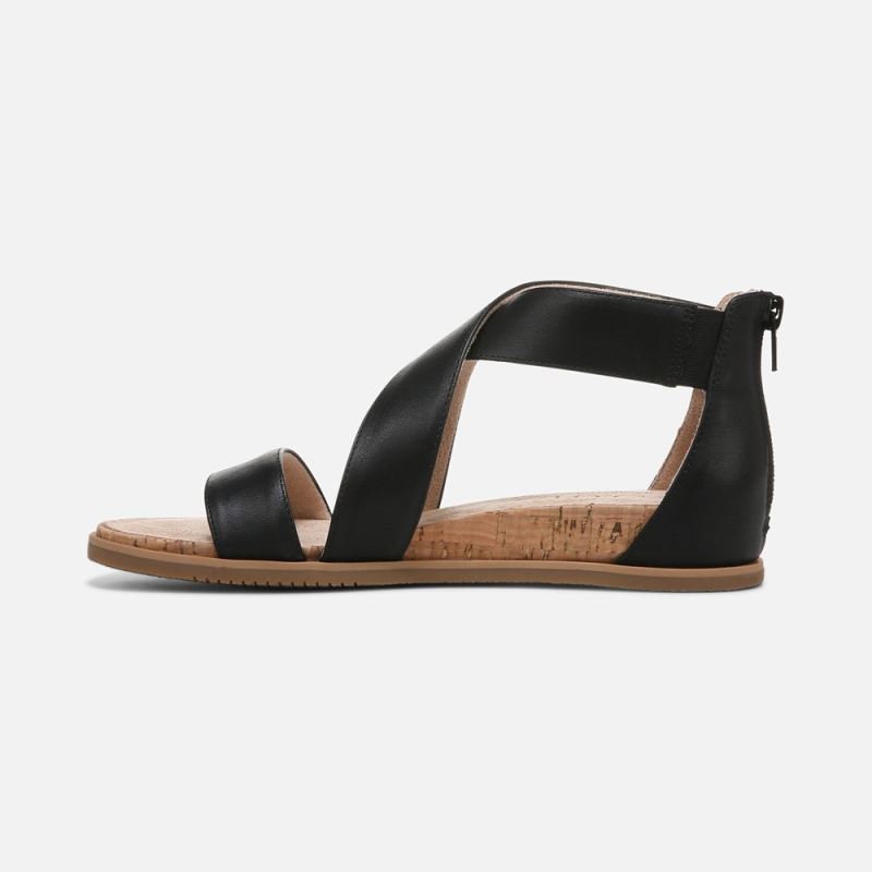 Naturalizer Women's SOUL Cindi Sandal - Black Leather