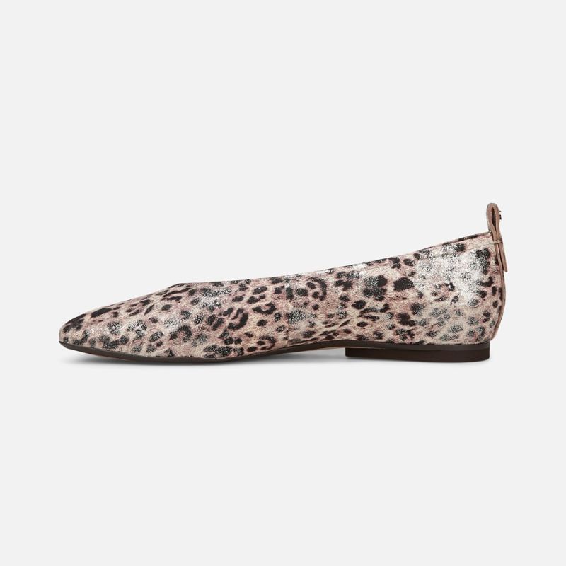 Naturalizer Women's 27 Edit Carla Flat - Leopard Metallic Print Leather