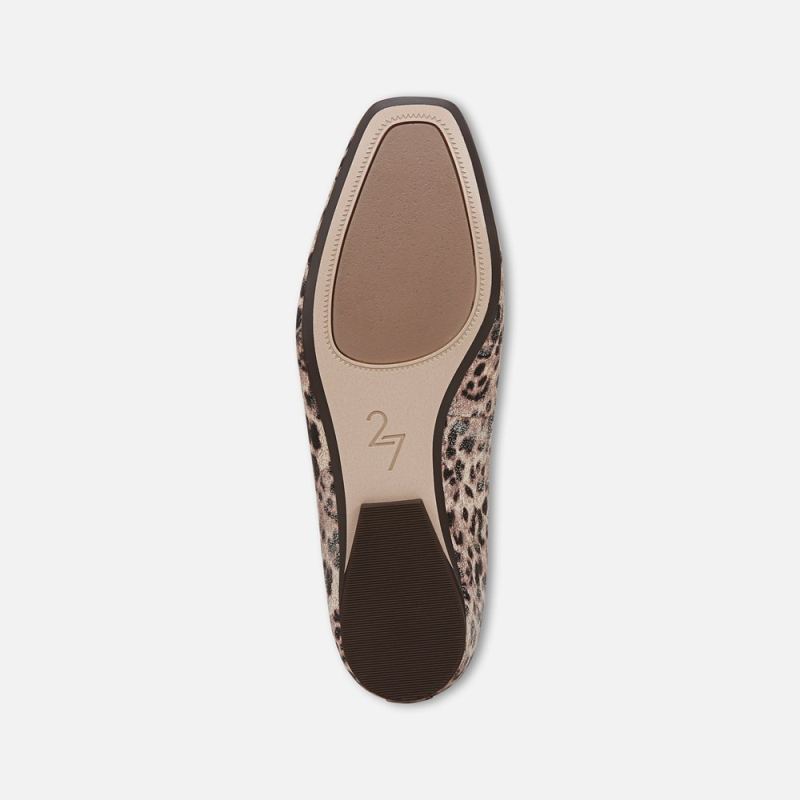 Naturalizer Women's 27 Edit Carla Flat - Leopard Metallic Print Leather