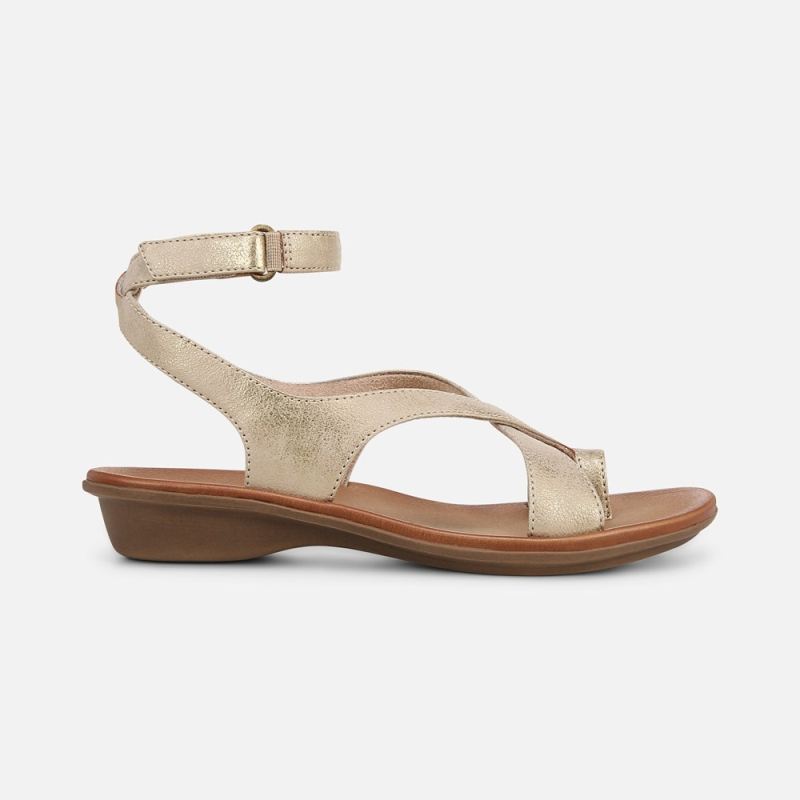 Naturalizer Women's Soul Sivan Strappy Sandal - Gold Faux Leather