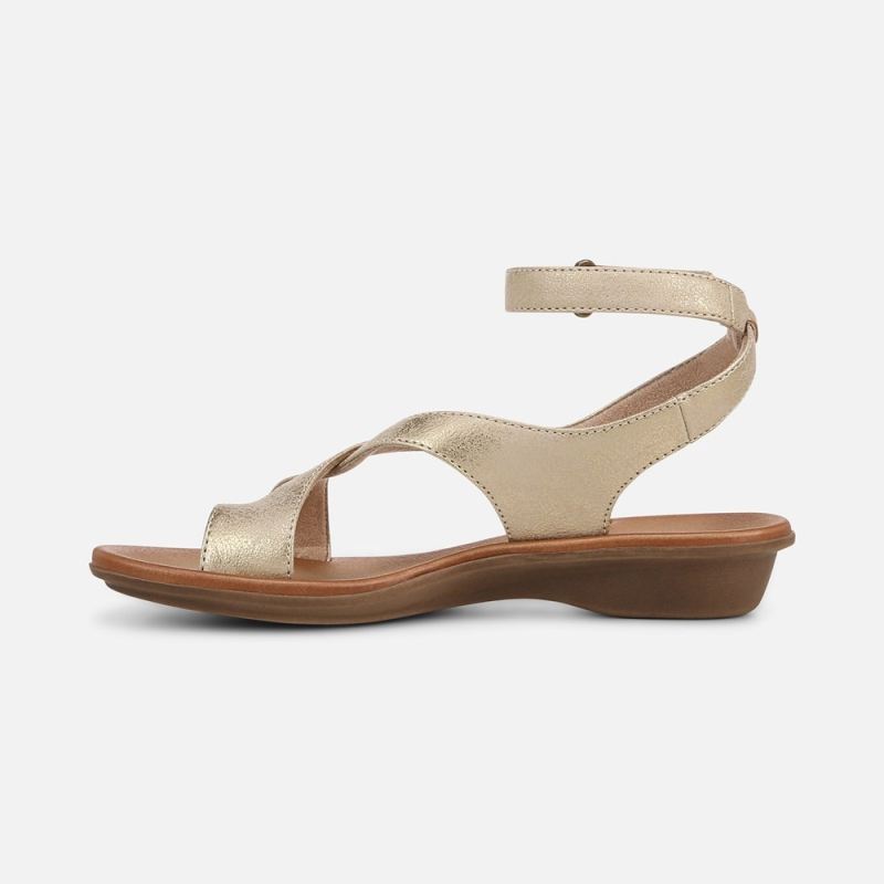 Naturalizer Women's Soul Sivan Strappy Sandal - Gold Faux Leather