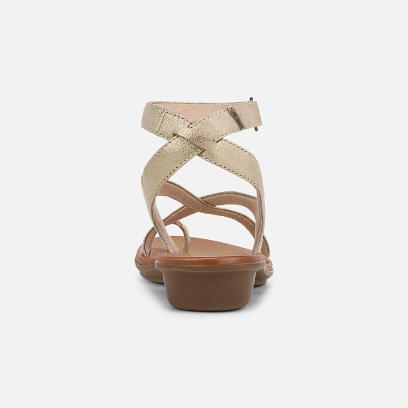 Naturalizer Women's Soul Sivan Strappy Sandal - Gold Faux Leather