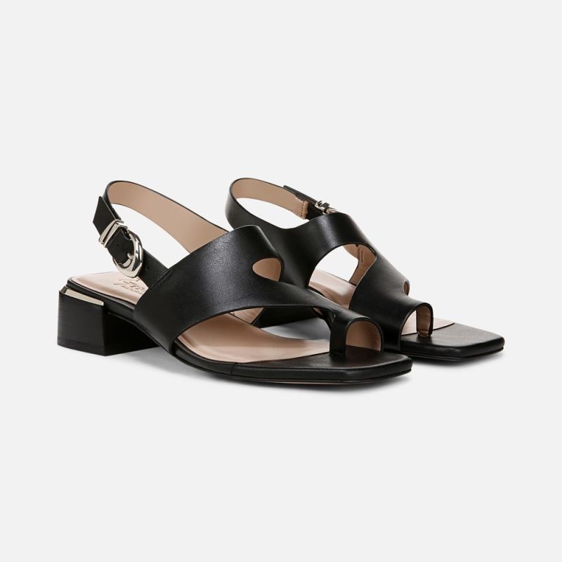 Naturalizer Women's 27 EDIT Audra Dress Sandal - Black Leather