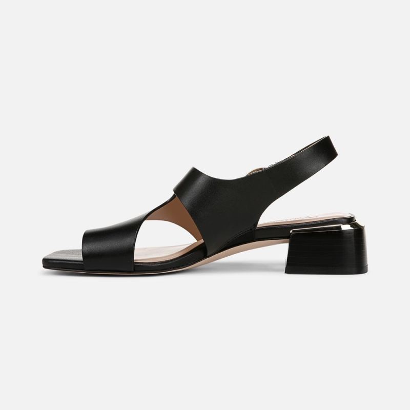 Naturalizer Women's 27 EDIT Audra Dress Sandal - Black Leather