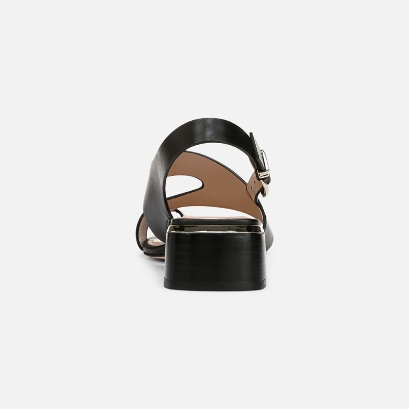 Naturalizer Women's 27 EDIT Audra Dress Sandal - Black Leather