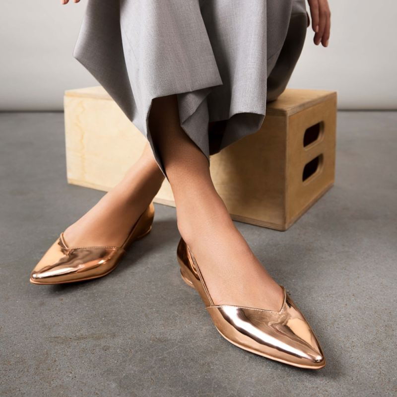 Naturalizer Women's Havana Flat - Rose Gold Leather