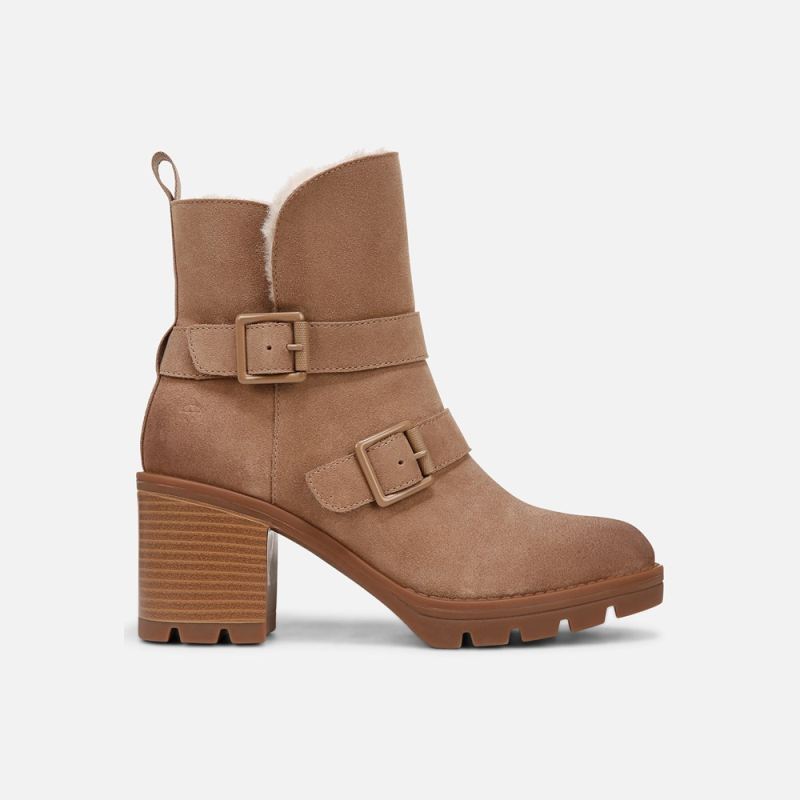 Naturalizer Women's Verney Moto Water Repellent Bootie - Warm Brown