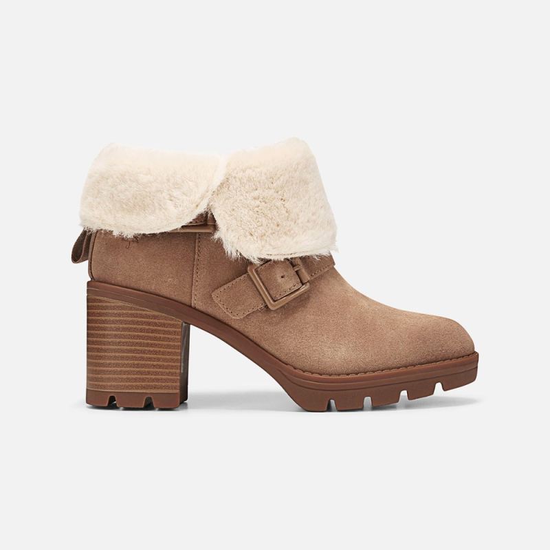 Naturalizer Women's Verney Moto Water Repellent Bootie - Warm Brown