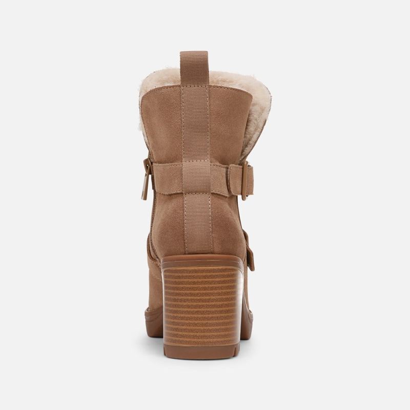 Naturalizer Women's Verney Moto Water Repellent Bootie - Warm Brown