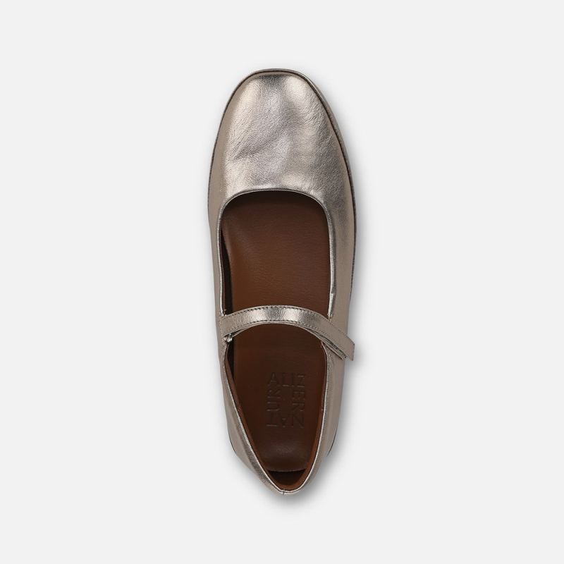 Naturalizer Women's Behold 2 Mary Jane - Warm Silver Leather