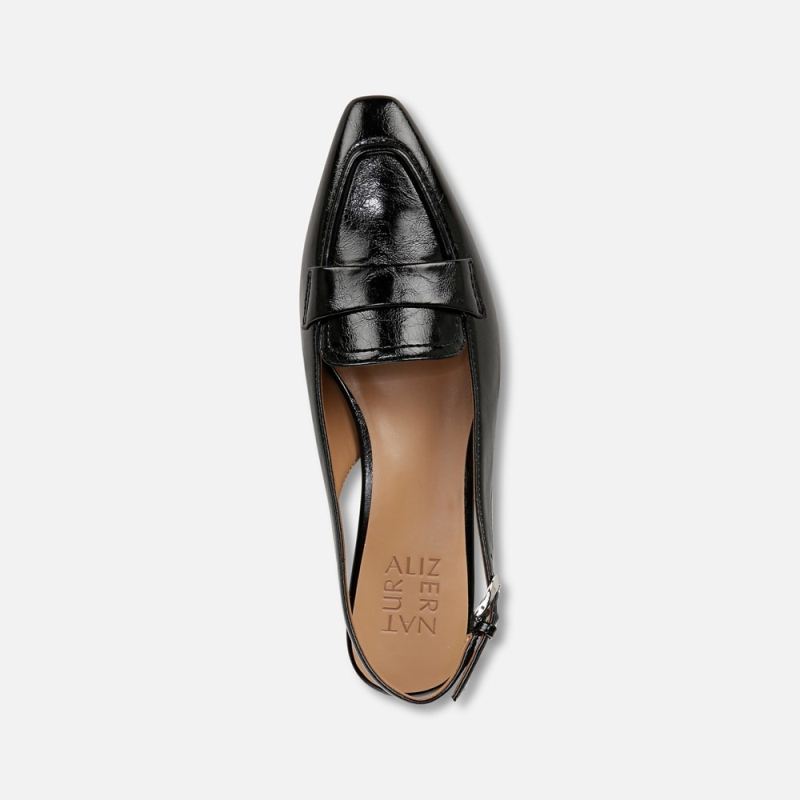 Naturalizer Women's Garner Slingback - Black Faux Leather