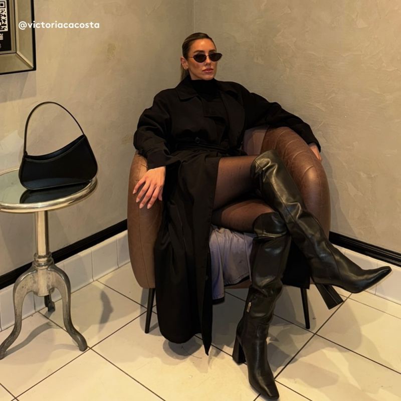 Naturalizer Women's Lyric Over The Knee Boot - Black Leather