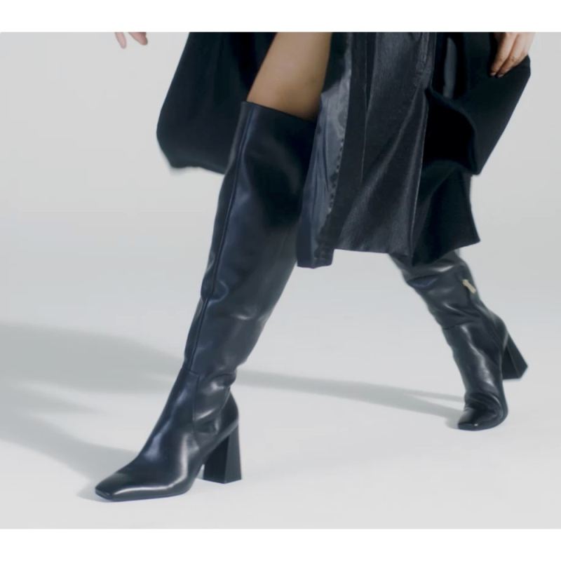 Naturalizer Women's Lyric Over The Knee Boot - Black Leather