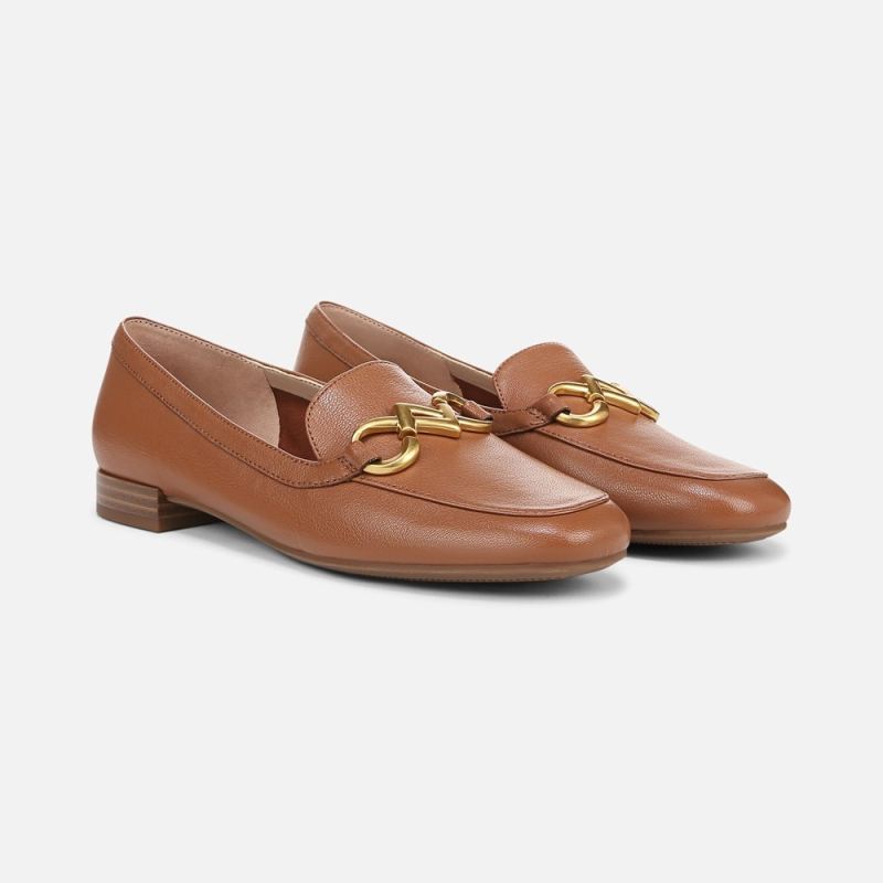 Naturalizer Women's Jovie Bit Loafer - English Tea Brown Leather