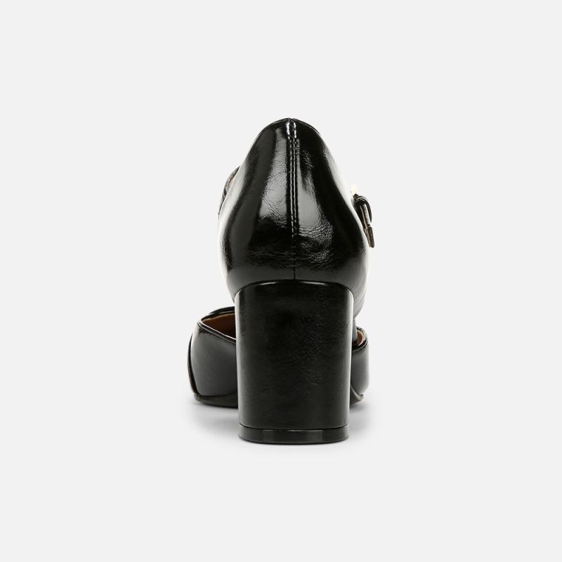 Naturalizer Women's Lavish Mary Jane Pump - Black Faux Leather