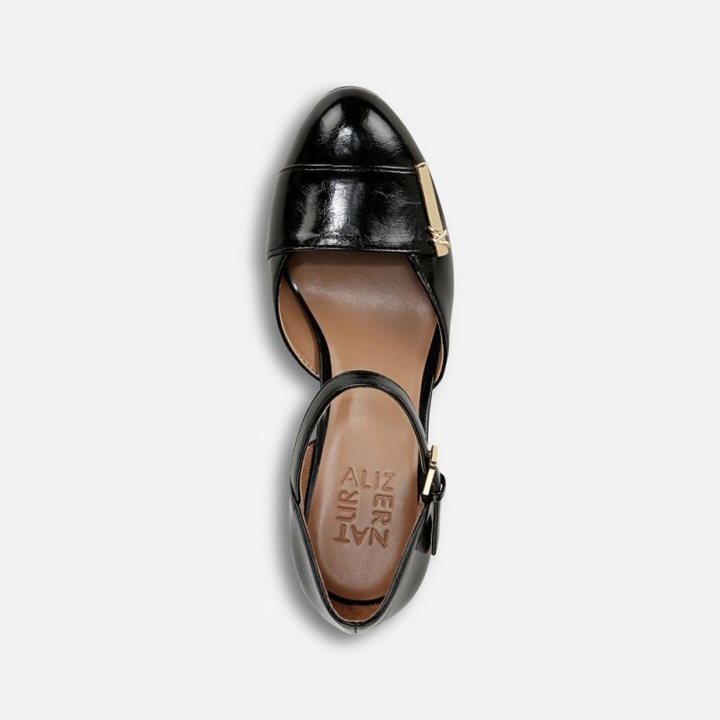 Naturalizer Women's Lavish Mary Jane Pump - Black Faux Leather