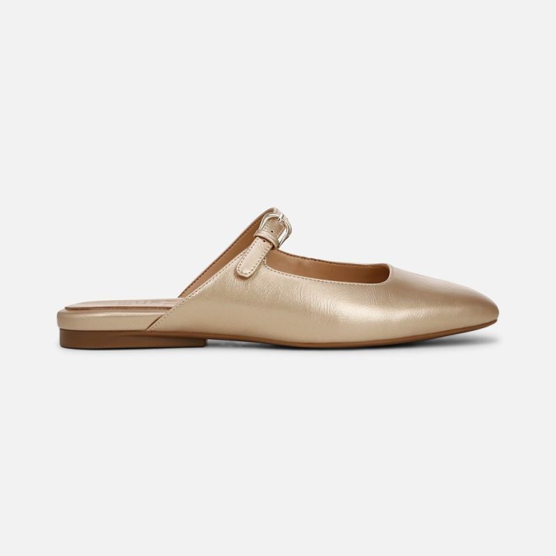 Naturalizer Women's Apple Mary Jane Mule - Gold Faux Leather