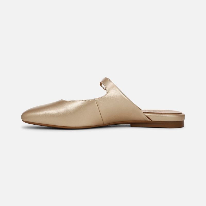 Naturalizer Women's Apple Mary Jane Mule - Gold Faux Leather