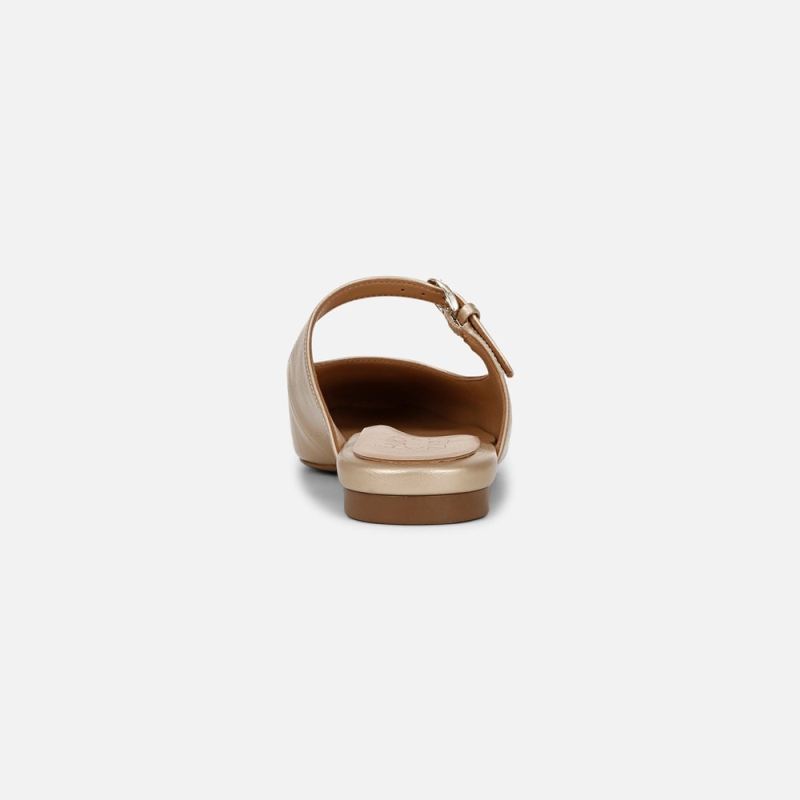 Naturalizer Women's Apple Mary Jane Mule - Gold Faux Leather
