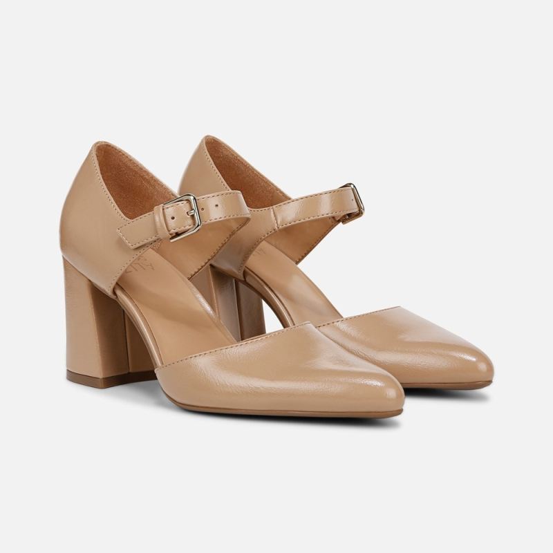 Naturalizer Women's Pixie Mary Jane - Taupe Faux Leather