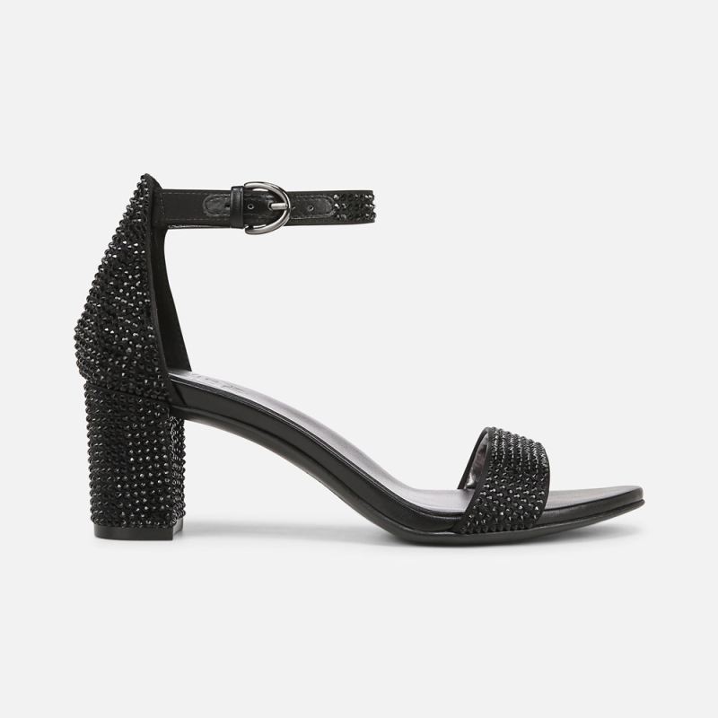 Naturalizer Women's Vera Dress Sandal - Black Satin