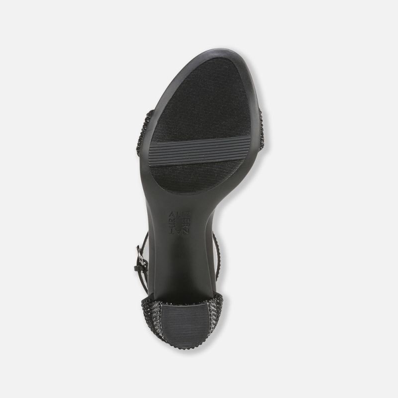 Naturalizer Women's Vera Dress Sandal - Black Satin