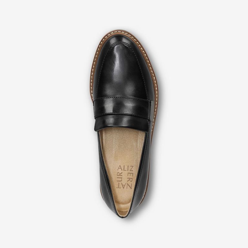 Naturalizer Women's ADILINE LOAFER - Black Leather