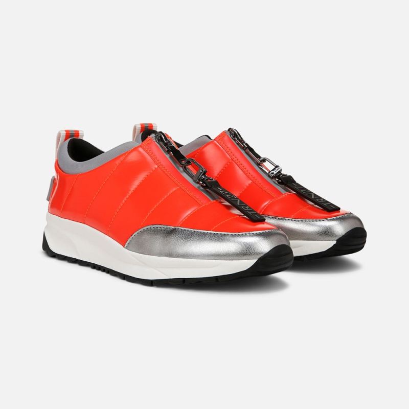 Naturalizer Women's Think Royln Low-Breakaway Water Repellent Sneaker - Poppy Patent Shine Nylon