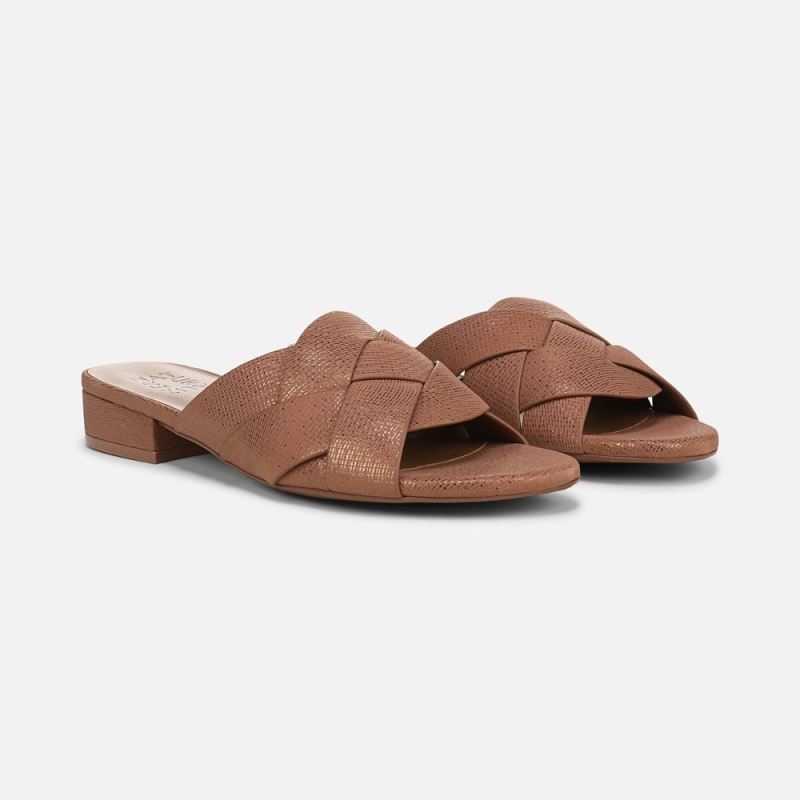 Naturalizer Women's Morena Sandal - English Tea Brown Leather