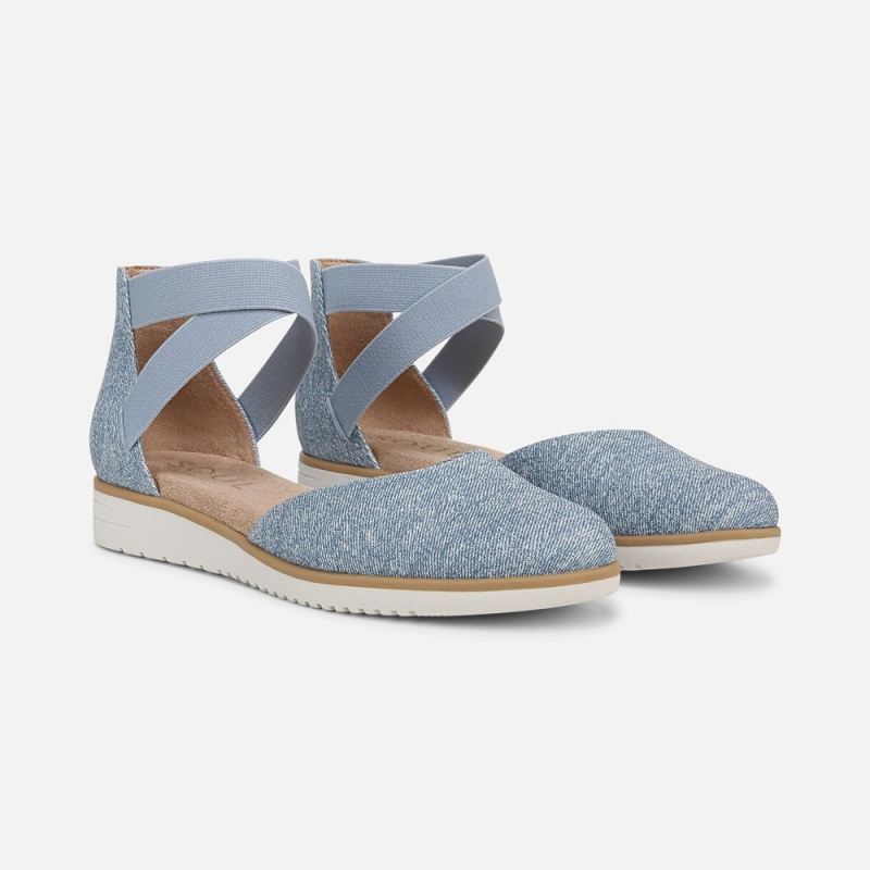 Naturalizer Women's SOUL Intro Flat - Light Denim Fabric