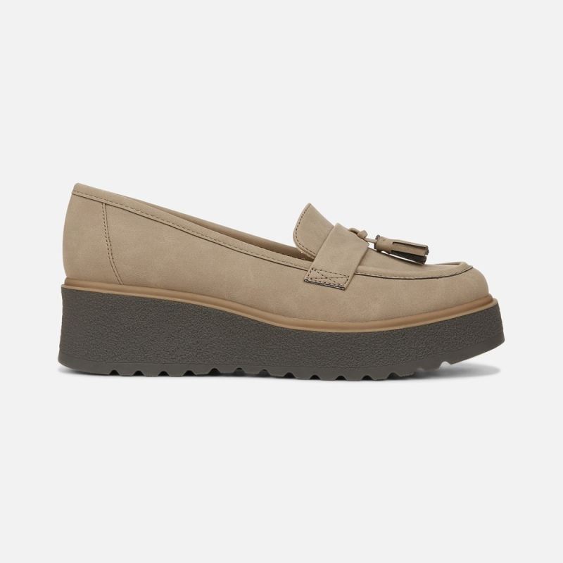 Naturalizer Women's SOUL Josie Lug Loafer - Mushroom Grey Synthetic