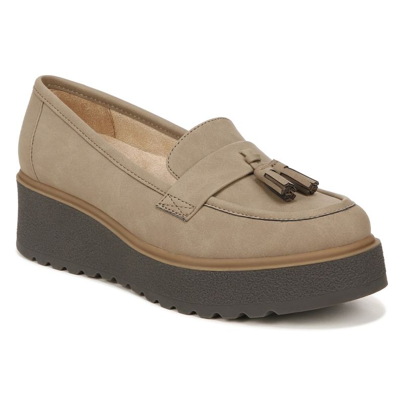 Naturalizer Women's SOUL Josie Lug Loafer - Mushroom Grey Synthetic