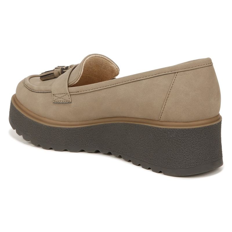 Naturalizer Women's SOUL Josie Lug Loafer - Mushroom Grey Synthetic