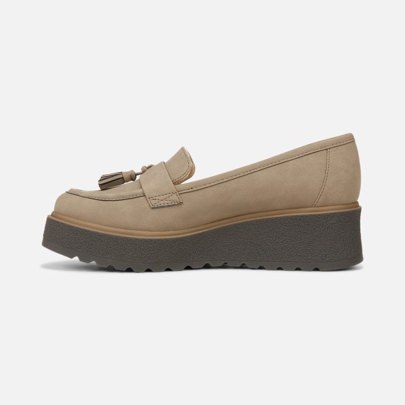 Naturalizer Women's SOUL Josie Lug Loafer - Mushroom Grey Synthetic