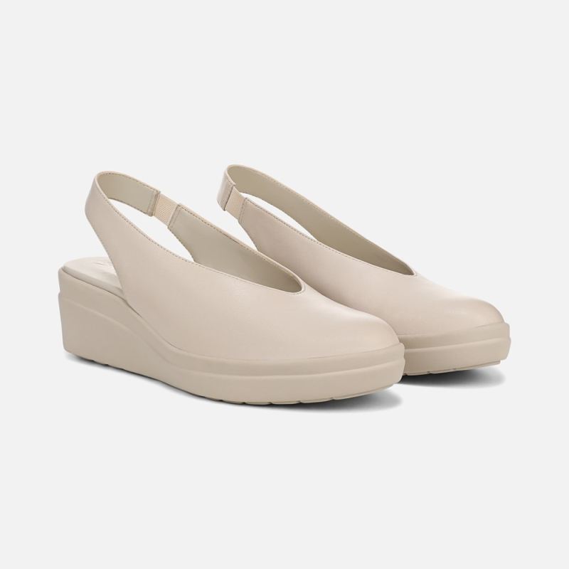 Naturalizer Women's Sutton Slingback Wedge - Porcelain Leather