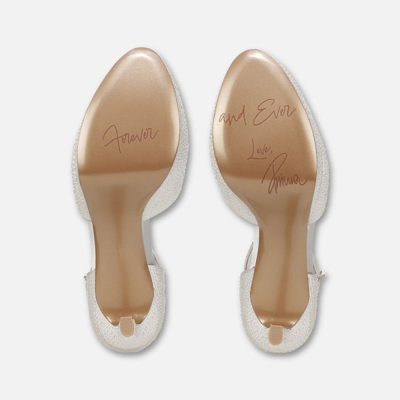 Naturalizer Women's Rak Ankle Strap Dress Shoe - Silk White Fabric