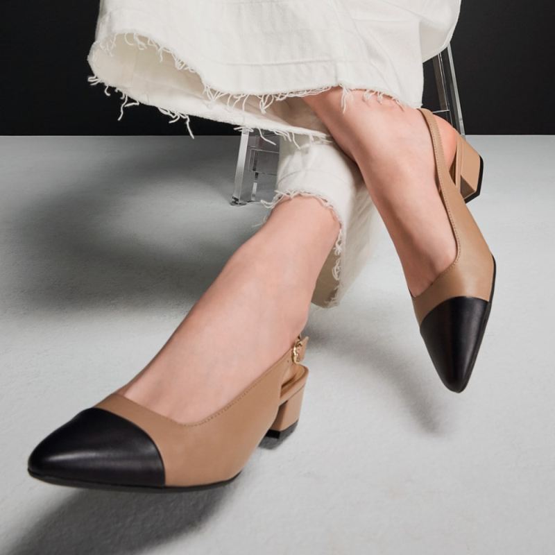 Naturalizer Women's Banks Slingback - Taupe Leather