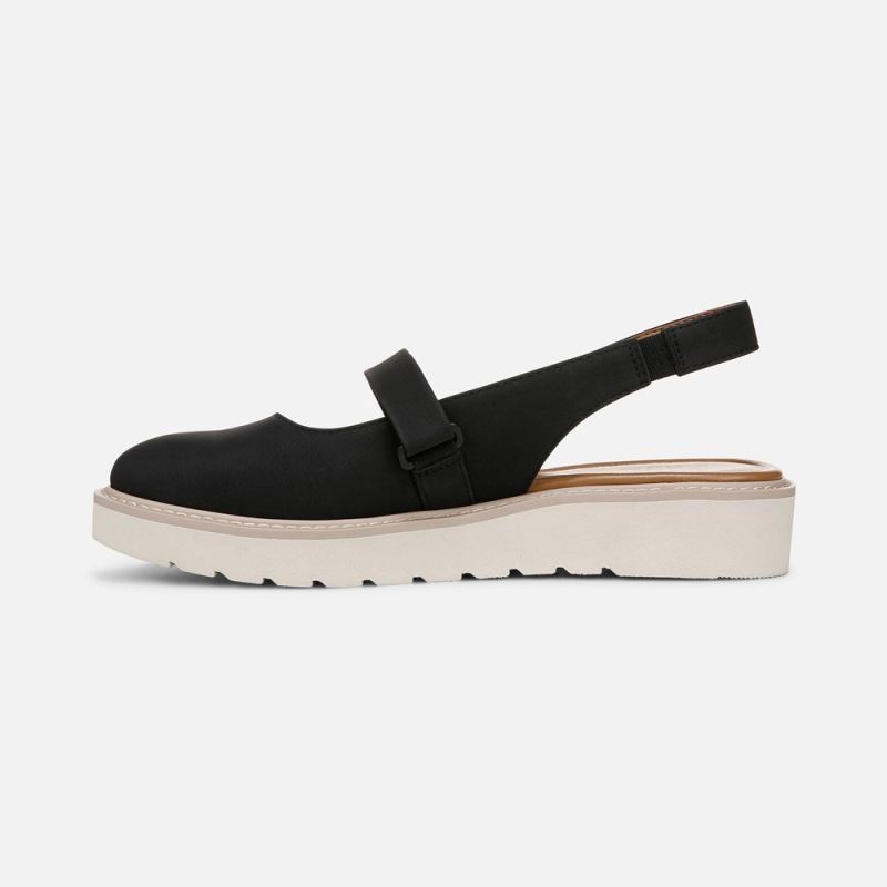 Naturalizer Women's Edison Slingback Mary Jane - Black Faux Leather