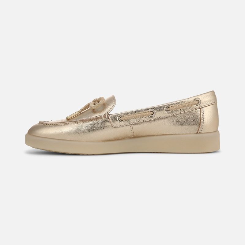 Naturalizer Women's Keel Boat Shoe - Soft Gold Leather