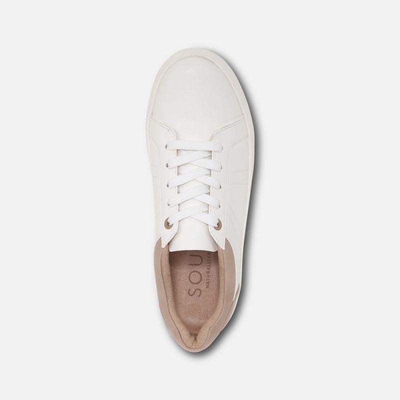 Naturalizer Women's SOUL Neela Sneaker - White Synthetic