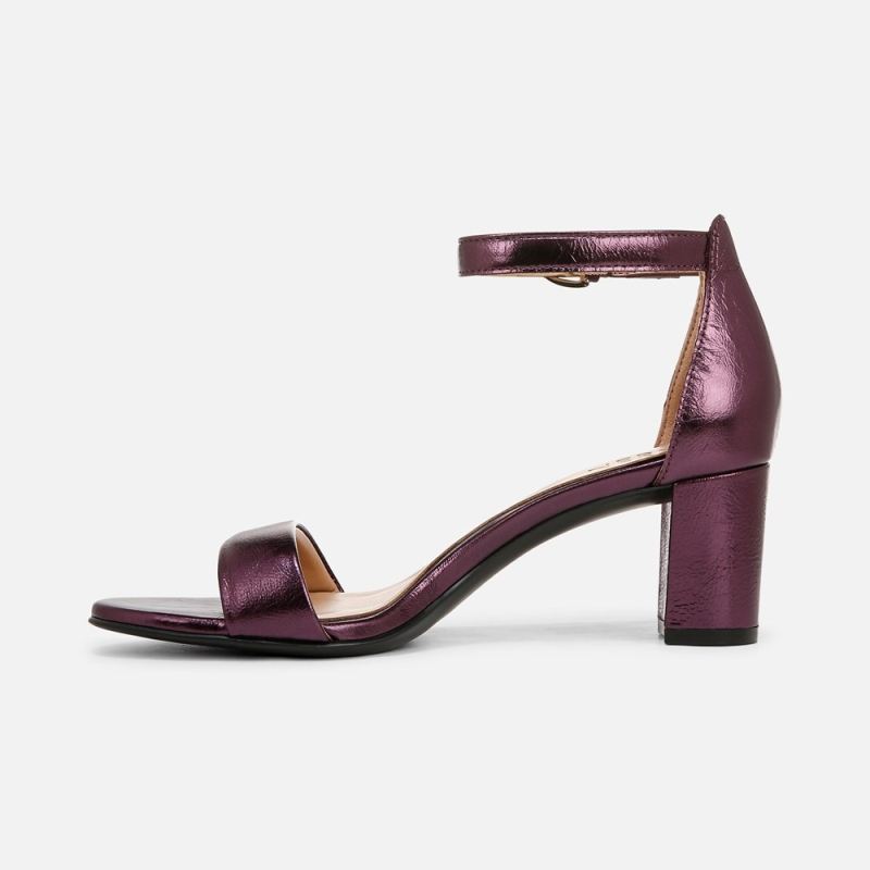 Naturalizer Women's Vera Dress Sandal - Deep Plum Purple Leather