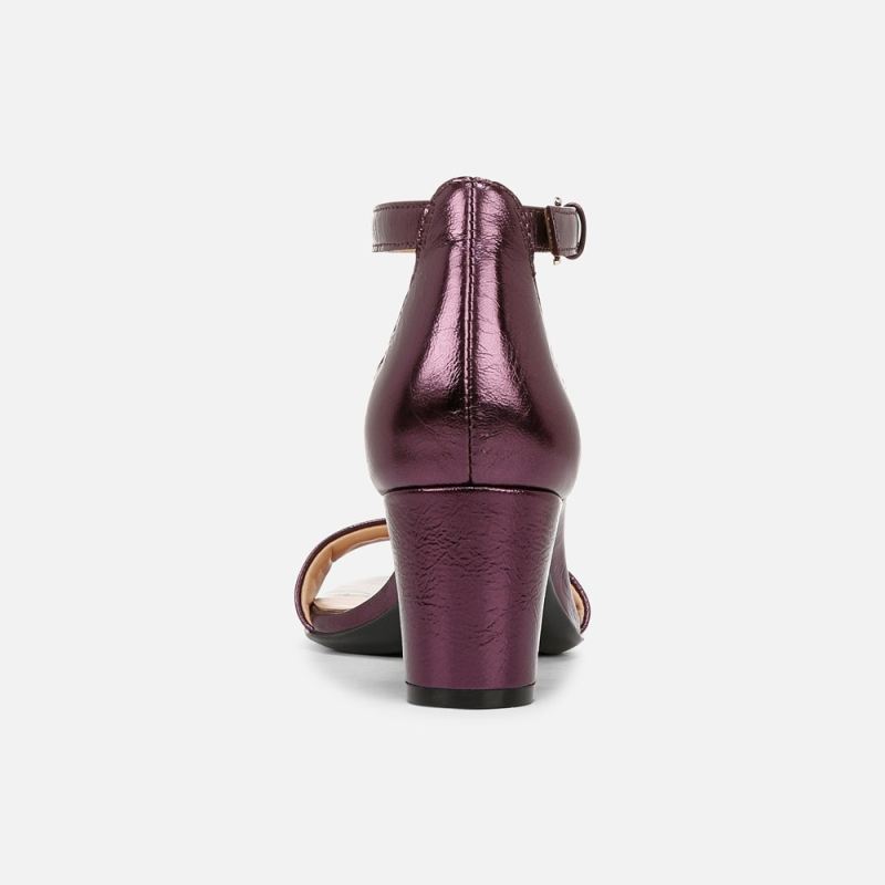 Naturalizer Women's Vera Dress Sandal - Deep Plum Purple Leather
