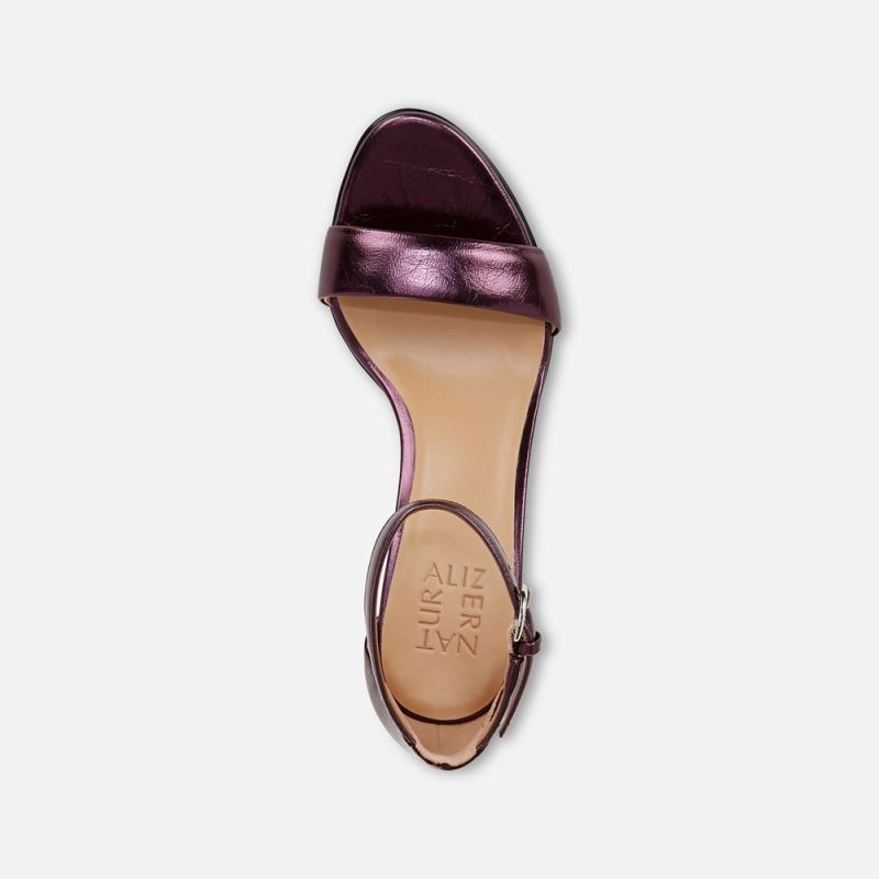 Naturalizer Women's Vera Dress Sandal - Deep Plum Purple Leather