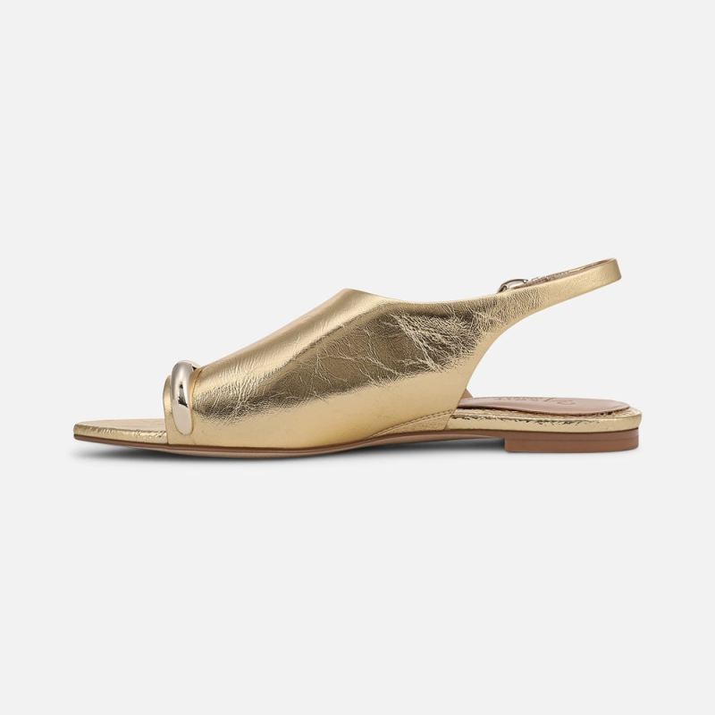 Naturalizer Women's 27 EDIT Via Sandal - Dark Gold Leather