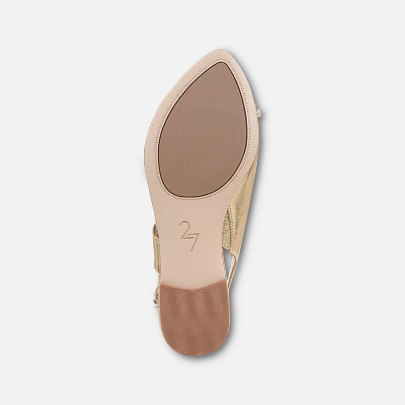 Naturalizer Women's 27 EDIT Via Sandal - Dark Gold Leather